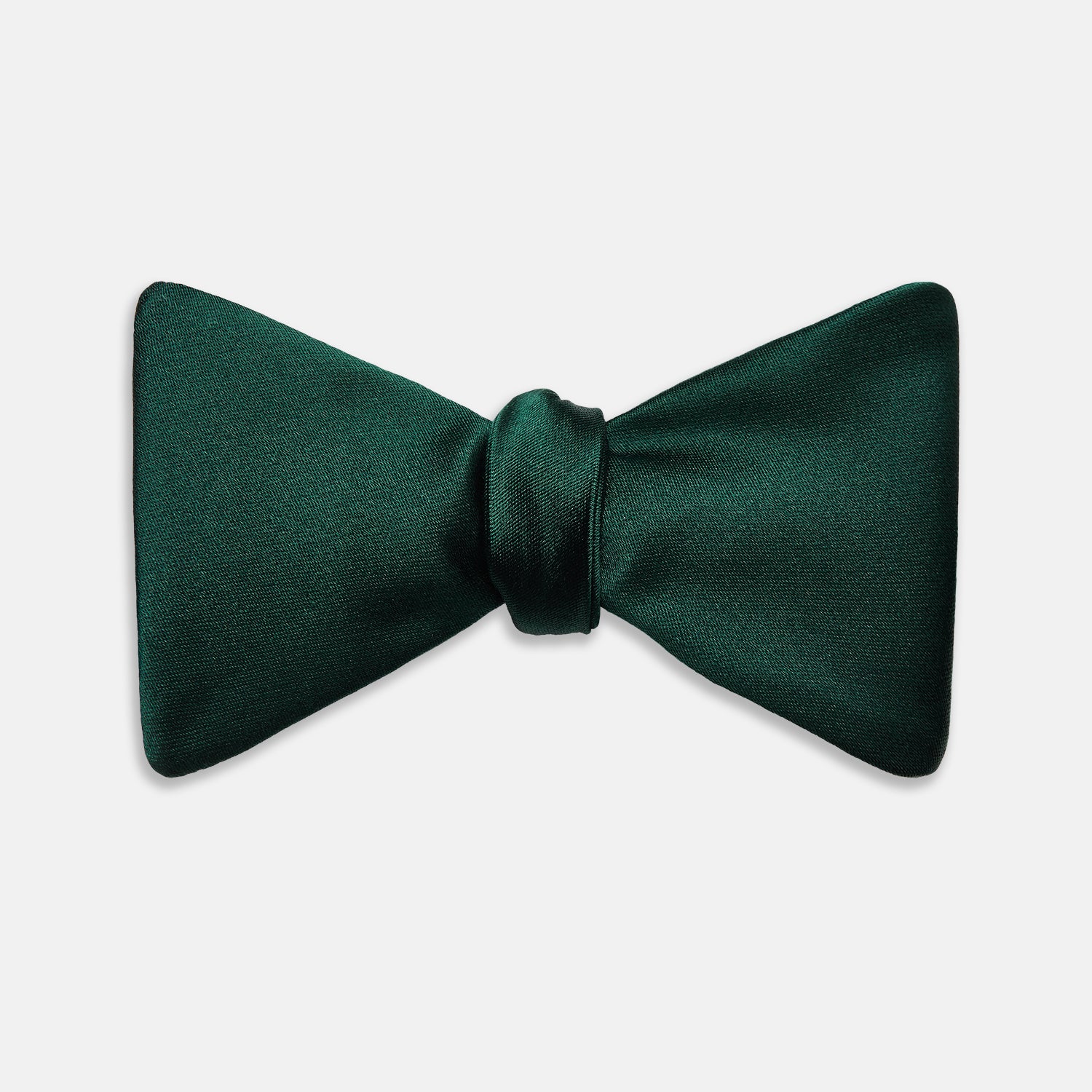 View 1 of product Forest Green Plain Satin Silk Bow Tie