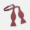 View 2 of product Burgundy and White Diamond Silk Bow Tie