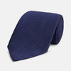 View 1 of product Long Navy Herringbone Silk Tie