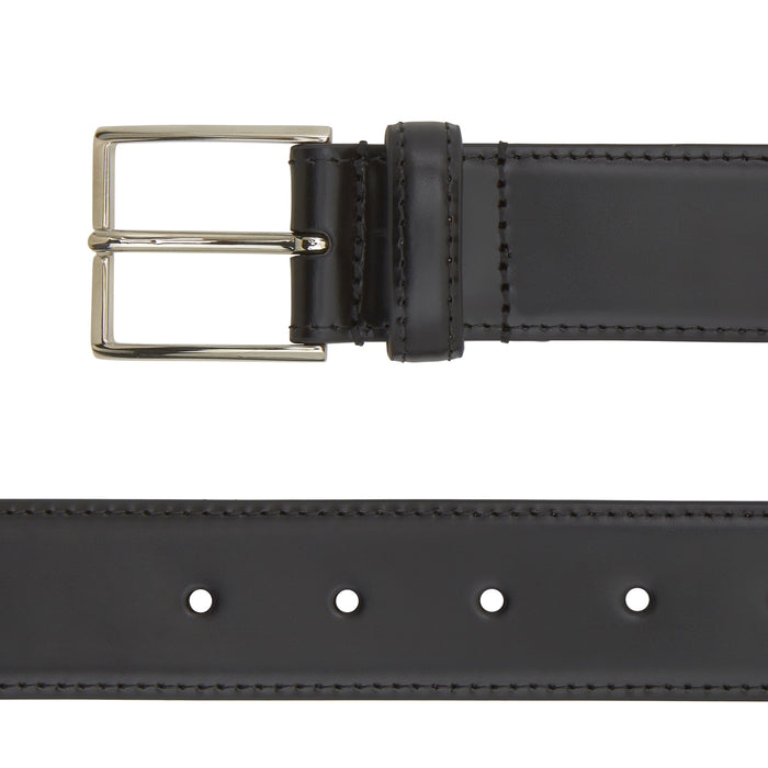 Black Nubuck Leather Evening Belt Image 1