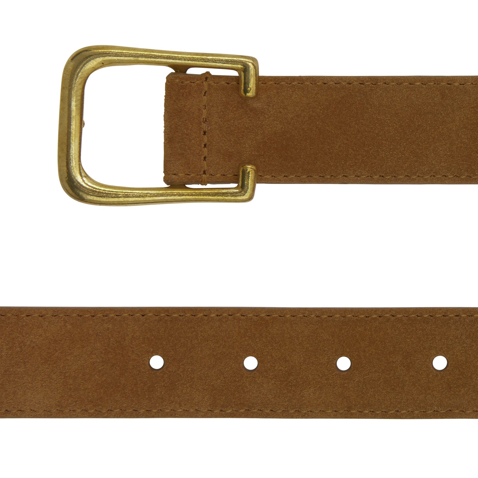 Brown Suede Leather Belt