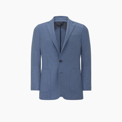 Sky Blue Wool and Cashmere Jacket Image 2