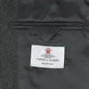 Charcoal Herringbone Cashmere Jacket