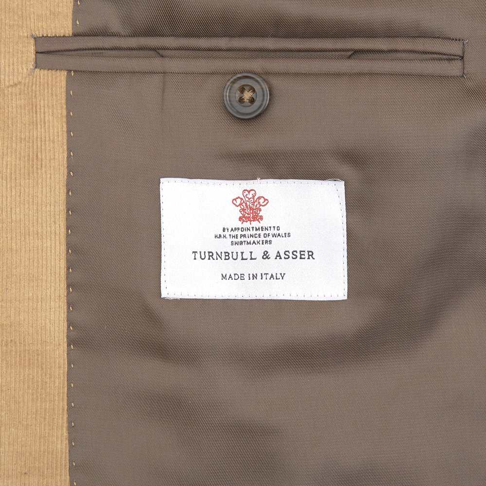 Camel Cotton Cashmere Corduroy Jacket