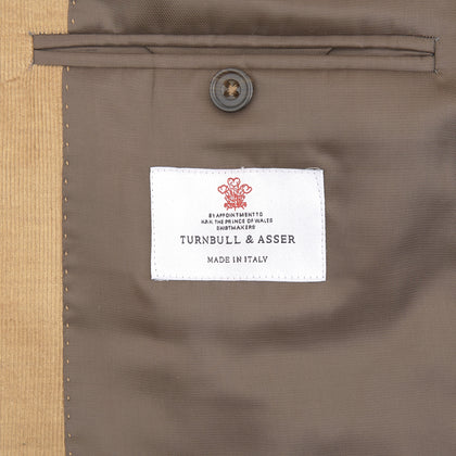 Camel Cotton Cashmere Corduroy Jacket Image 1