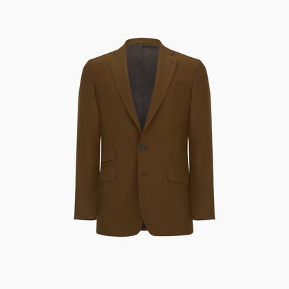 Tobacco Plainweave Cashmere Jacket Image 4
