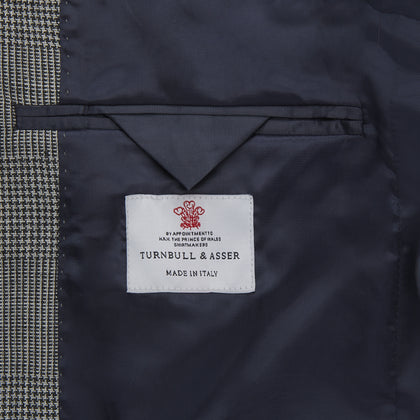 Grey Prince of Wales Check Wool Hopsack Jacket Image 1
