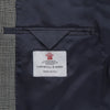 Grey Prince of Wales Check Wool Hopsack Jacket