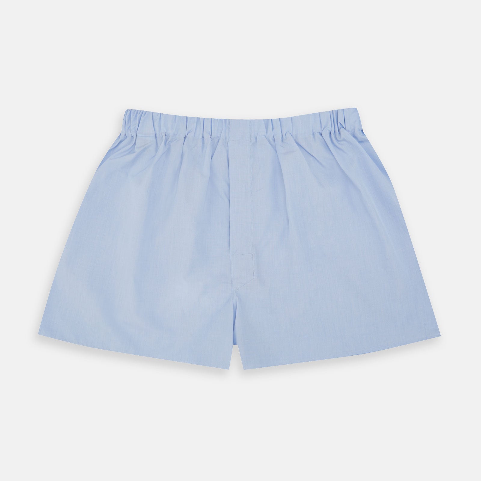 View 1 of product Light Blue End-On-End Cotton Boxer Shorts