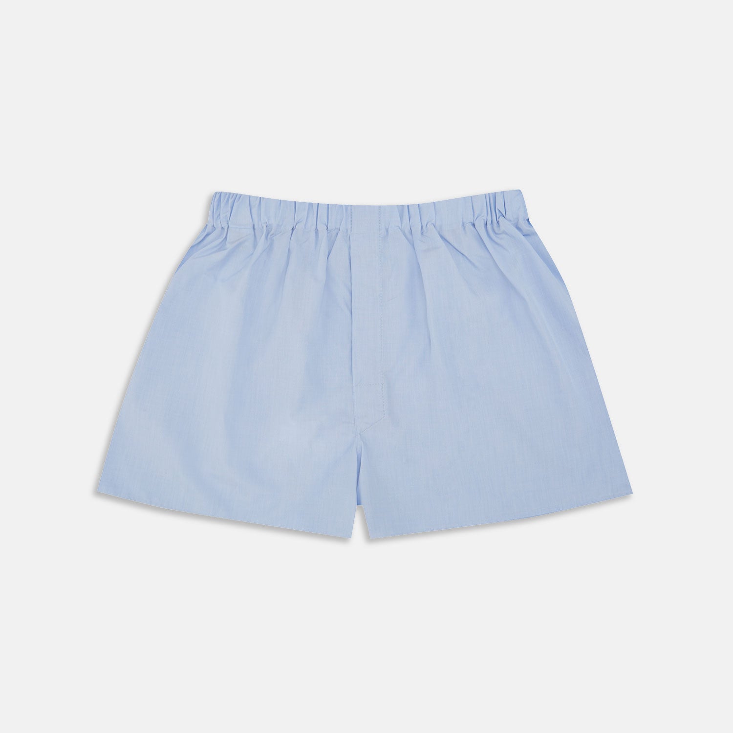 View 1 of product Plain Blue Sea Island Quality Cotton Boxer Shorts