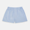 Light Blue End-On-End Cotton Boxer Shorts
