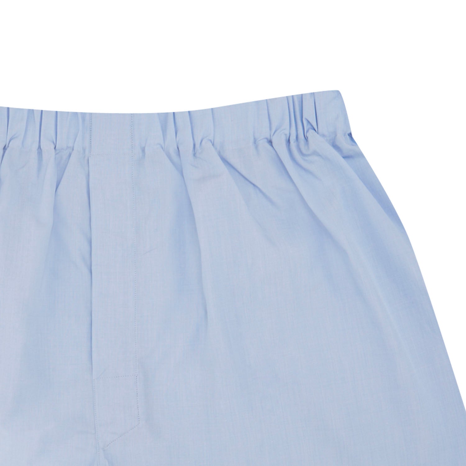View 2 of product Light Blue End-On-End Cotton Boxer Shorts