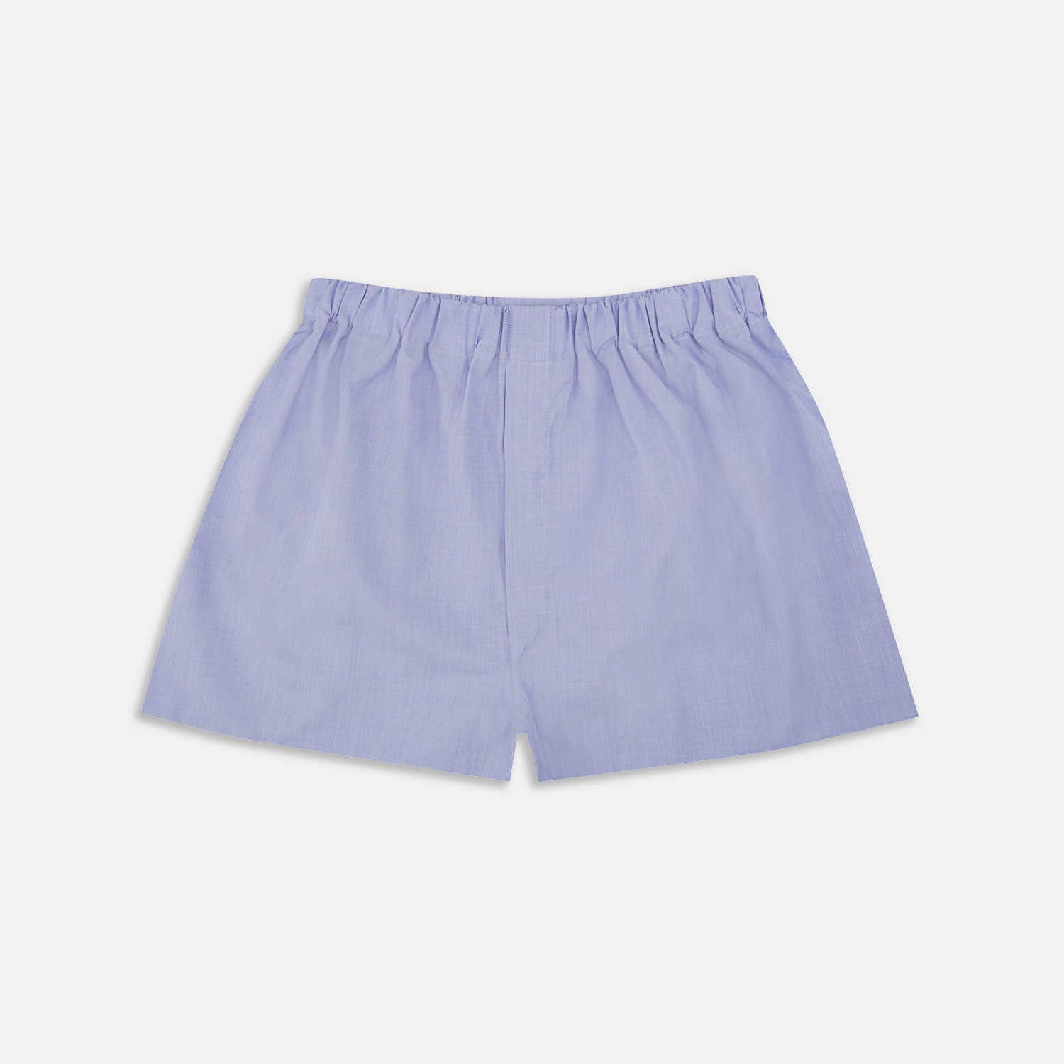 View 1 of product Blue End-On-End Cotton Boxer Shorts