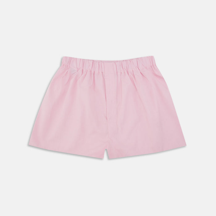 Pink End-On-End Cotton Boxer Shorts