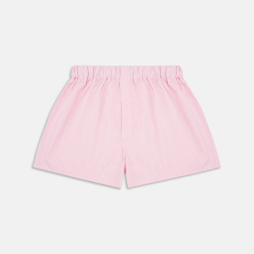 Pink Bengal Stripe Cotton Boxer Shorts
