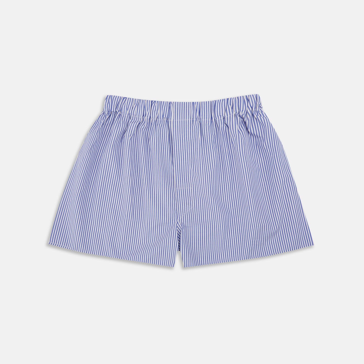 View 1 of product Blue Bengal Stripe Cotton Boxer Shorts