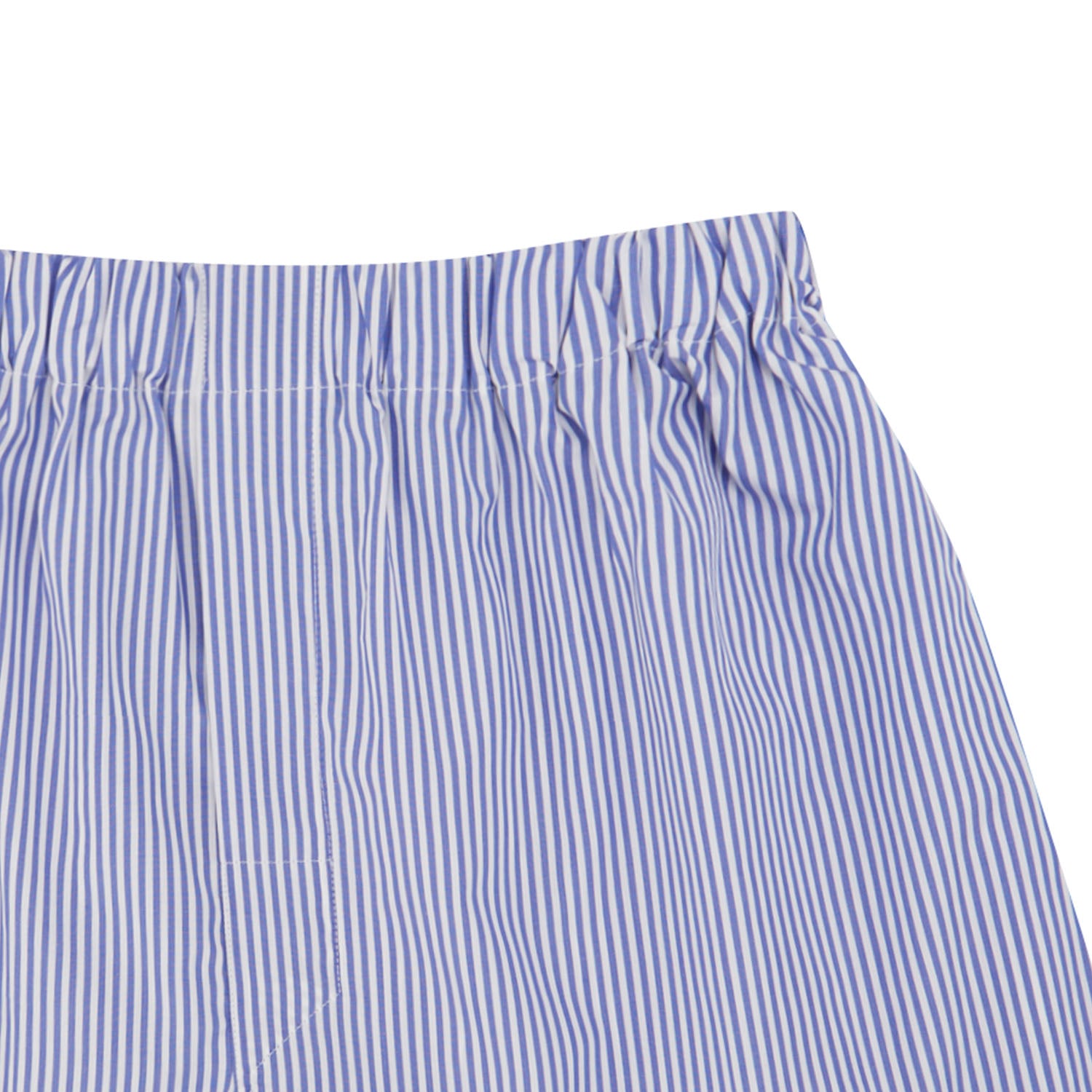 View 2 of product Blue Bengal Stripe Cotton Boxer Shorts