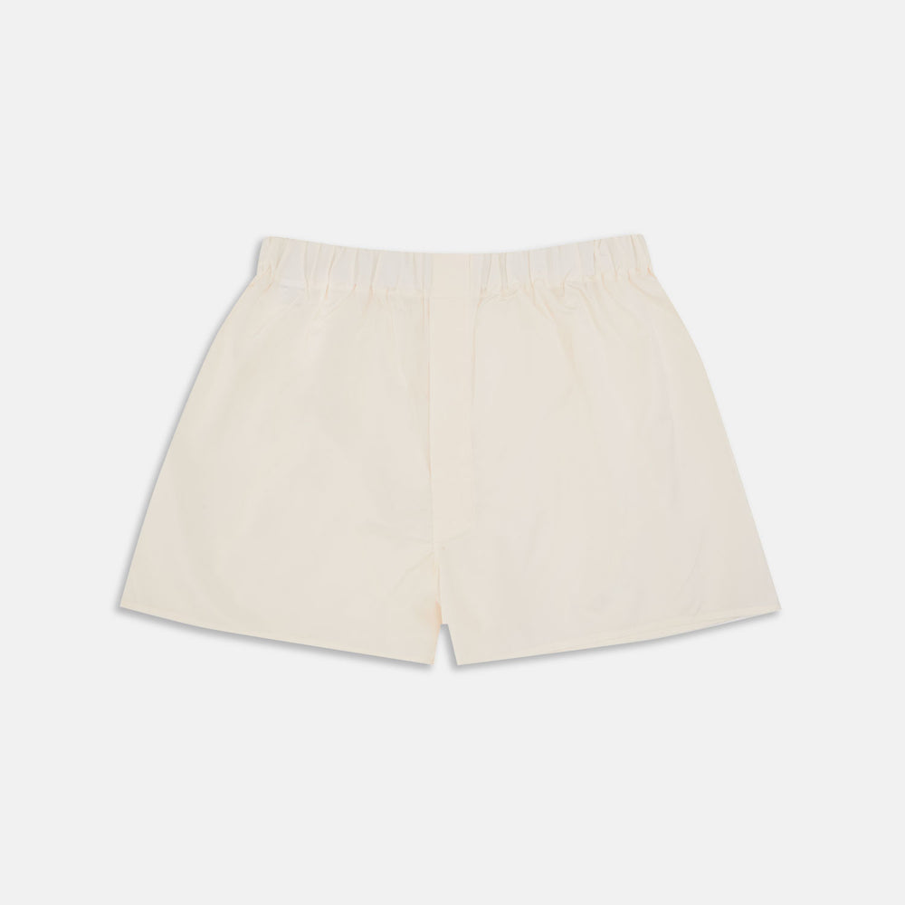 Cream Sea Island Quality Cotton Boxer Shorts