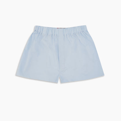 Light Blue Sea Island Quality Cotton Boxer Shorts Image 2