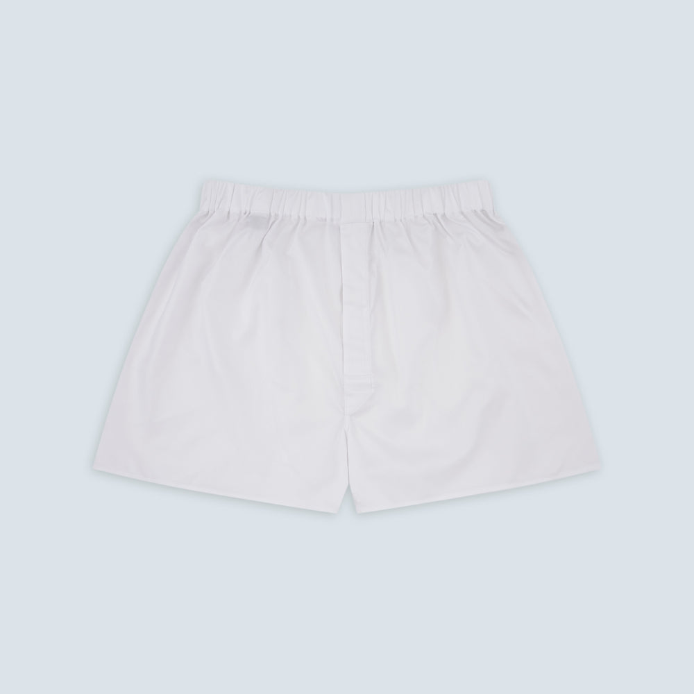 White Sea Island Quality Cotton Twill Boxer Shorts