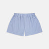 Sky Blue and Turquoise Pin Check Cotton Boxer Shorts
