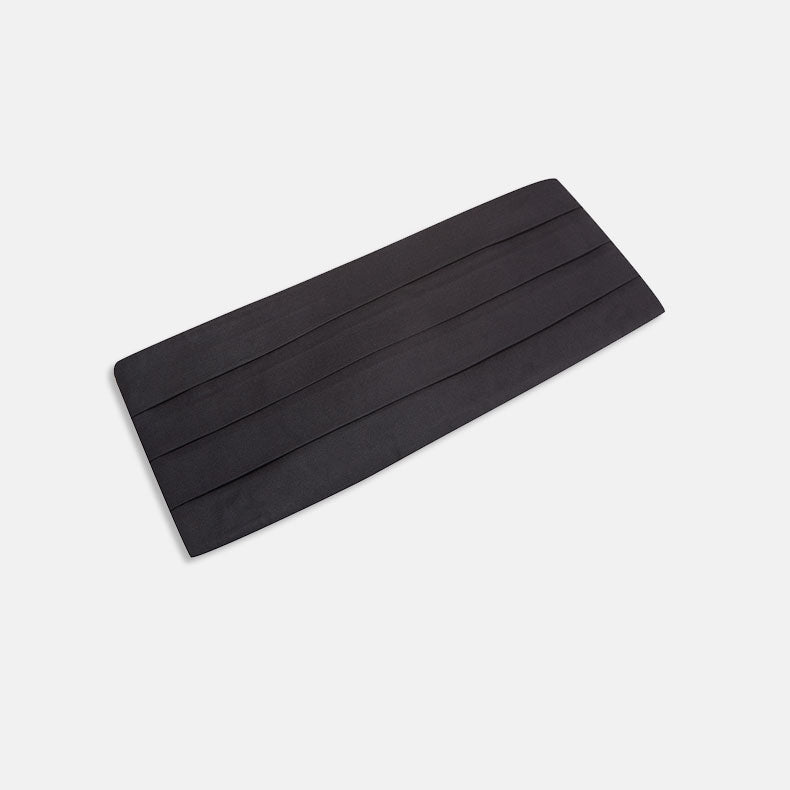 View 1 of product Black Barathea Cummerbund