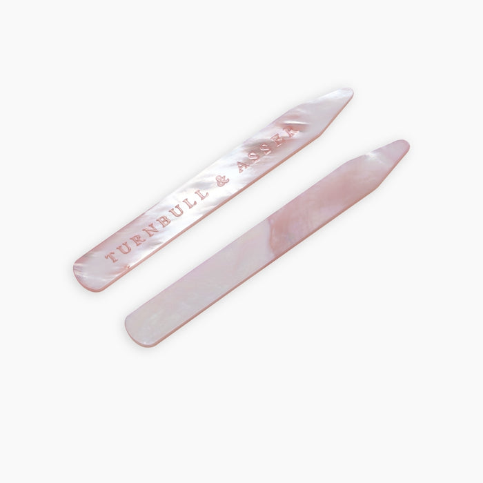 Pink Mother-of-Pearl Collar Stays Image 2