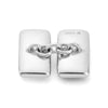 View 2 of product Reversible Monochrome Sterling Silver Rectangular Cufflinks