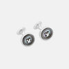 View 1 of product Monogrammed Smoke Sterling Silver Mother-of-Pearl Button Cufflinks