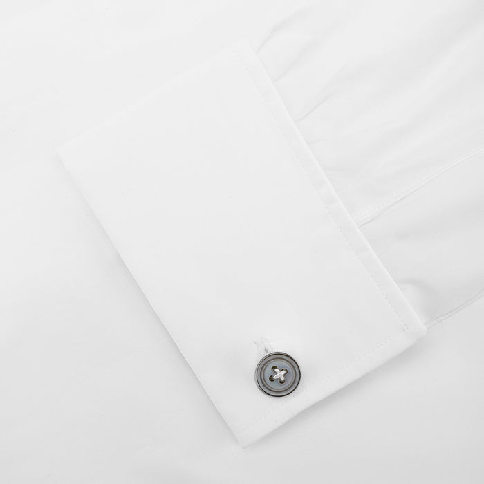 Smoke Sterling Silver Mother-of-Pearl Button Cufflinks Image 2