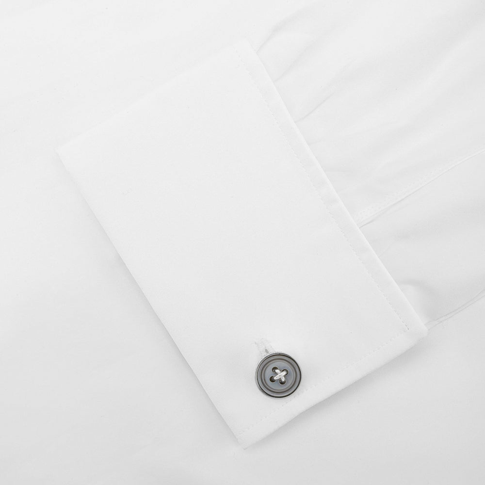 Turnbull & Asser Monogrammed Smoke Sterling Silver Mother-of-Pearl Button Cufflinks