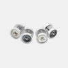 View 1 of product Reversible White and Smoke Mother-of-Pearl Dress Studs