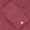 View 2 of product Weekend Fit Red Linen Shirt with Dorset Collar and 1-Button Cuff