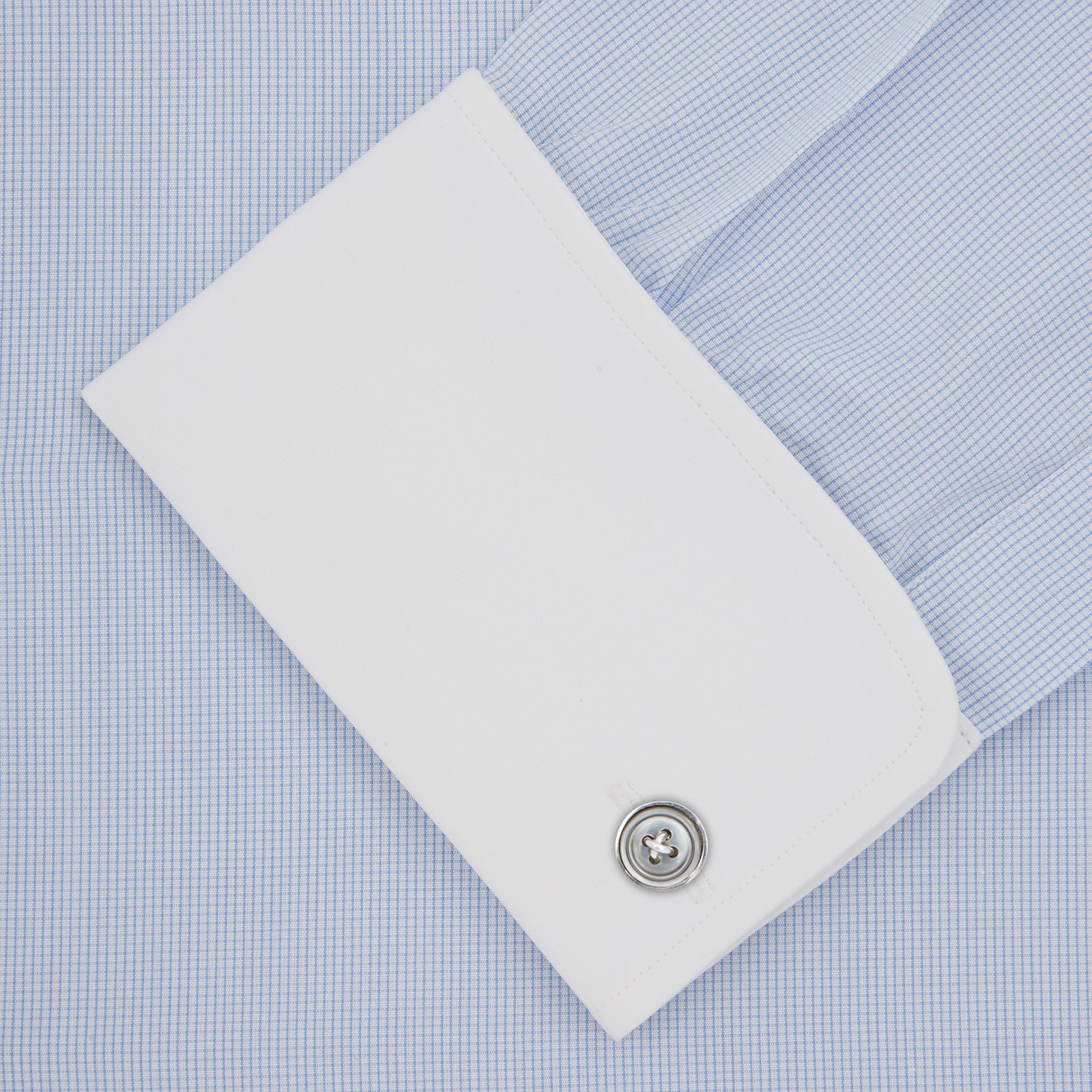 The Great Gatsby Cotton Shirt with White Collar and Double Cuffs