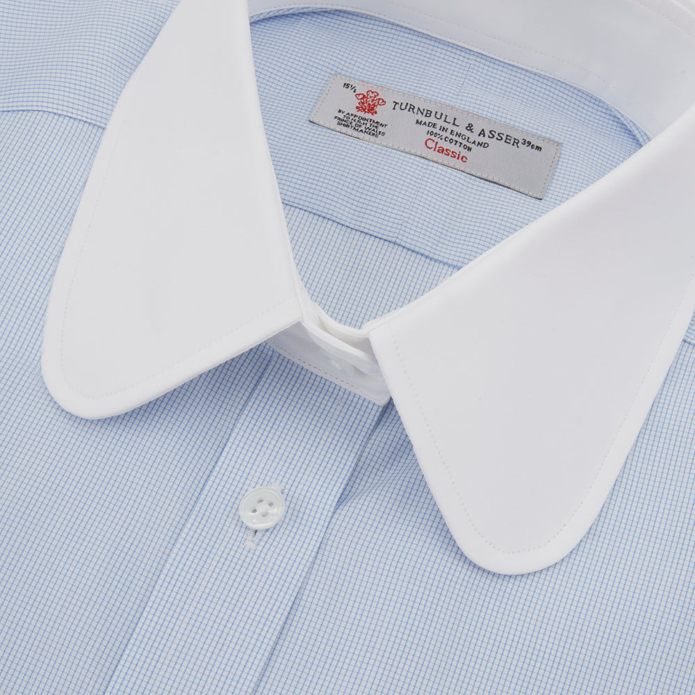 The Great Gatsby Cotton Shirt with White Collar and Double Cuffs