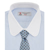 View 4 of product The Great Gatsby Cotton Shirt with White Collar and Double Cuffs