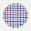 Blue, Pink and Red Graph Check Cotton Fabric