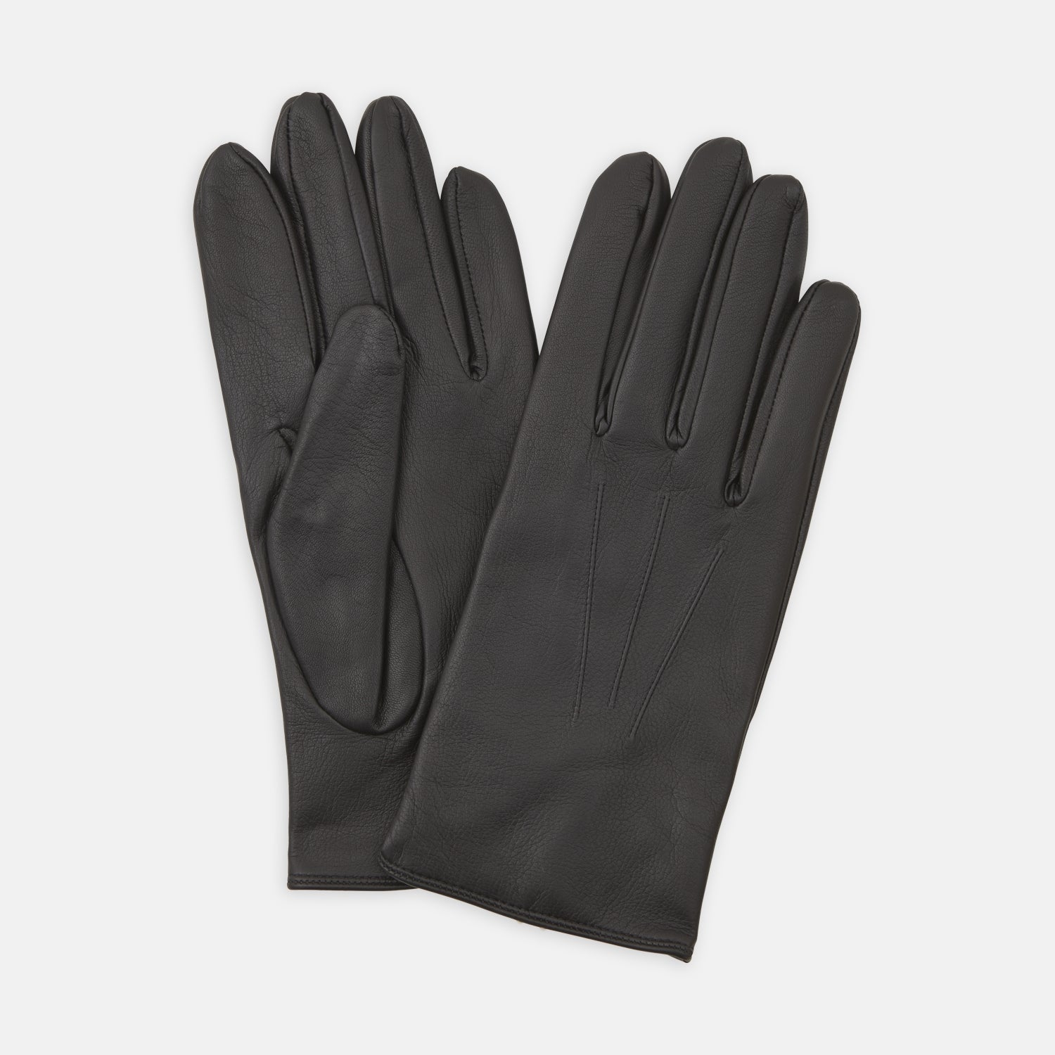 View 1 of product Berkeley Black Leather Evening Gloves