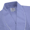 View 2 of product Mid Blue Gingham Check Piped Cotton Gown
