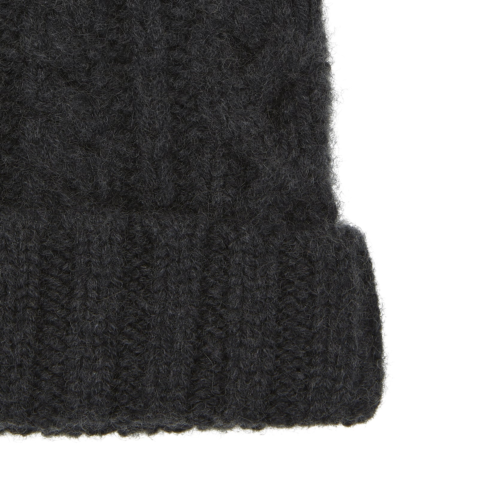 View 3 of product Charcoal Cable Knit Cashmere Hat