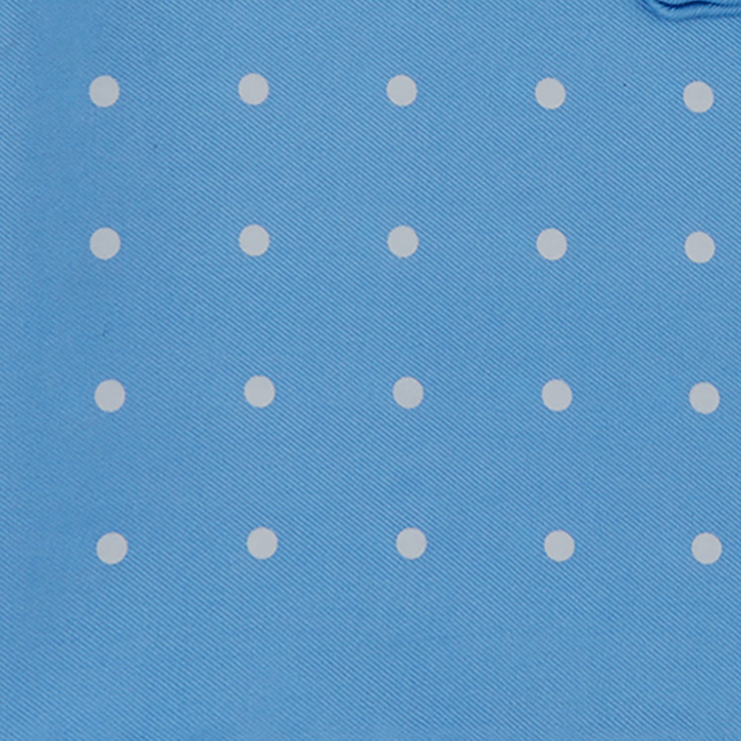 Blue Spot Silk Pocket Square