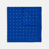 View 1 of product Royal Blue Spot Silk Pocket Square