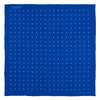View 2 of product Royal Blue Spot Silk Pocket Square