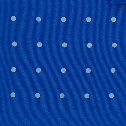 Royal Blue Spot Silk Pocket Square Image 2