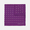 View 1 of product Purple Spot Silk Pocket Square