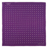 View 2 of product Purple Spot Silk Pocket Square
