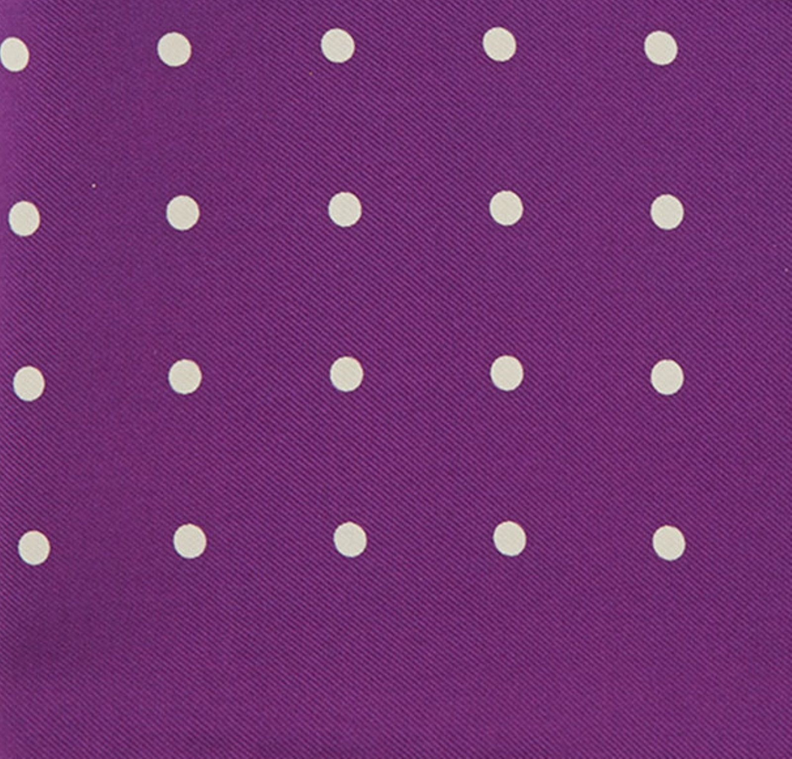 View 3 of product Purple Spot Silk Pocket Square