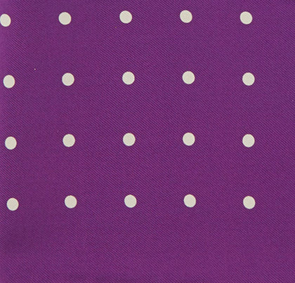Purple Spot Silk Pocket Square Image 2