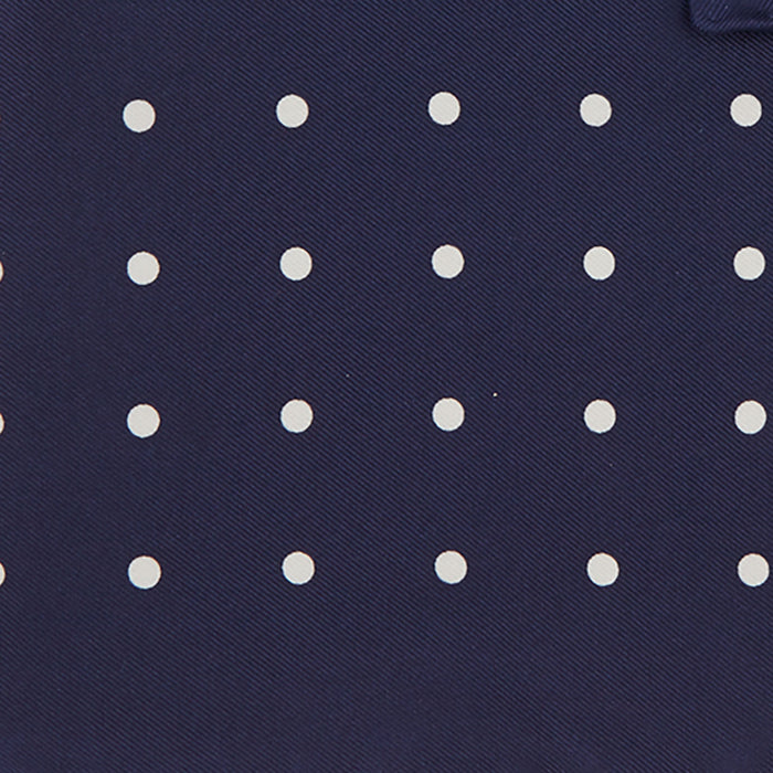 Navy Spot Silk Pocket Square Image 2