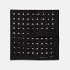 View 1 of product Black Spot Silk Pocket Square